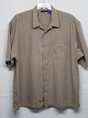 Vintage Y2K OP Ocean Pacific Shirt Button Up XXL Cotton Rayon Short Sleeve